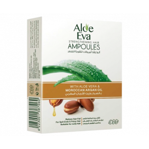 EVA COSMETICS — ALOE EVA STRENGTHENING HAIR AMPOULES WITH ALOE VERA & MOROCCAN ARGAN OIL 4 AMPOULES * 15 ML